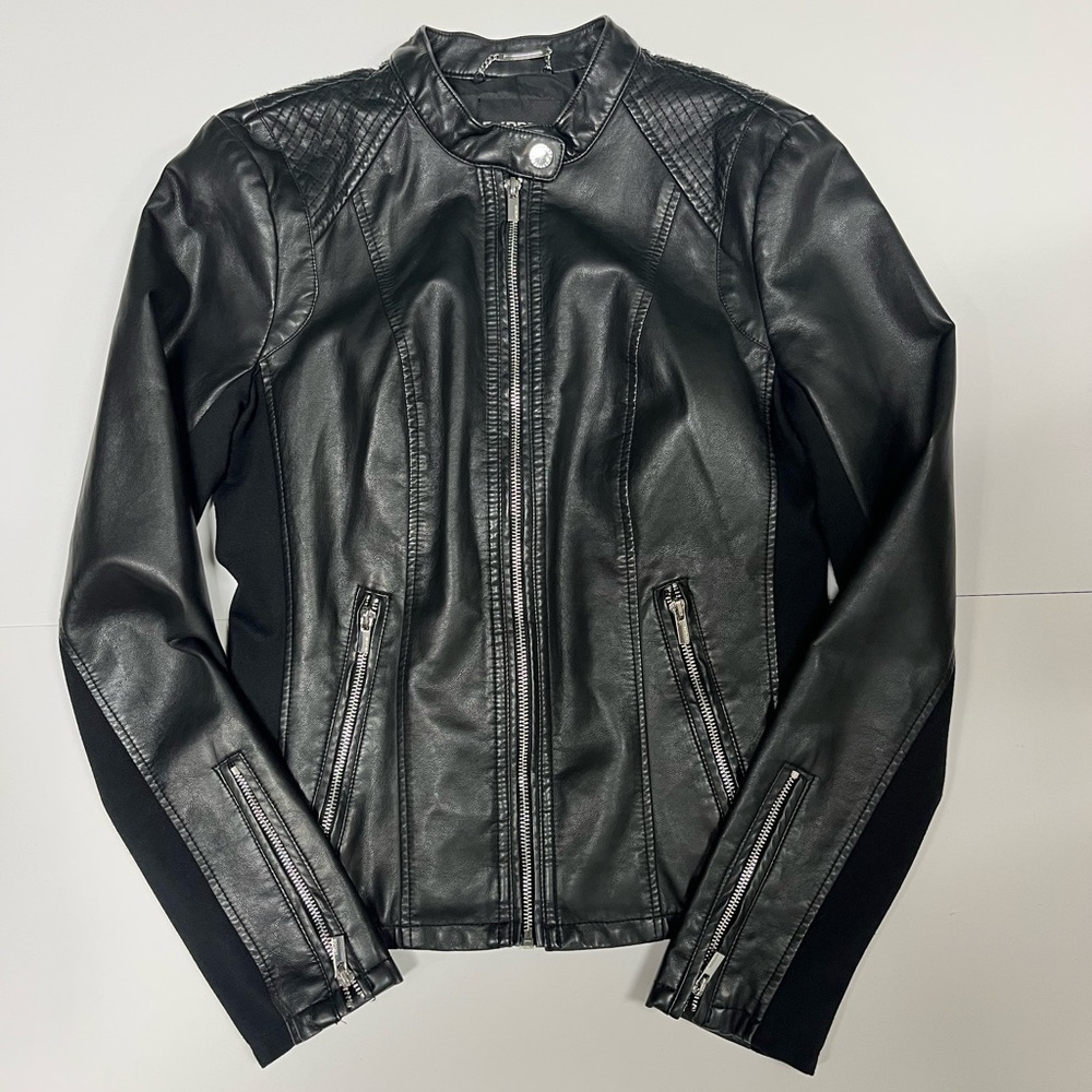 Express Women's Faux Leather Moto Jacket - Size M-